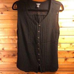 Eddie Bauer Black Blouse, Like New
